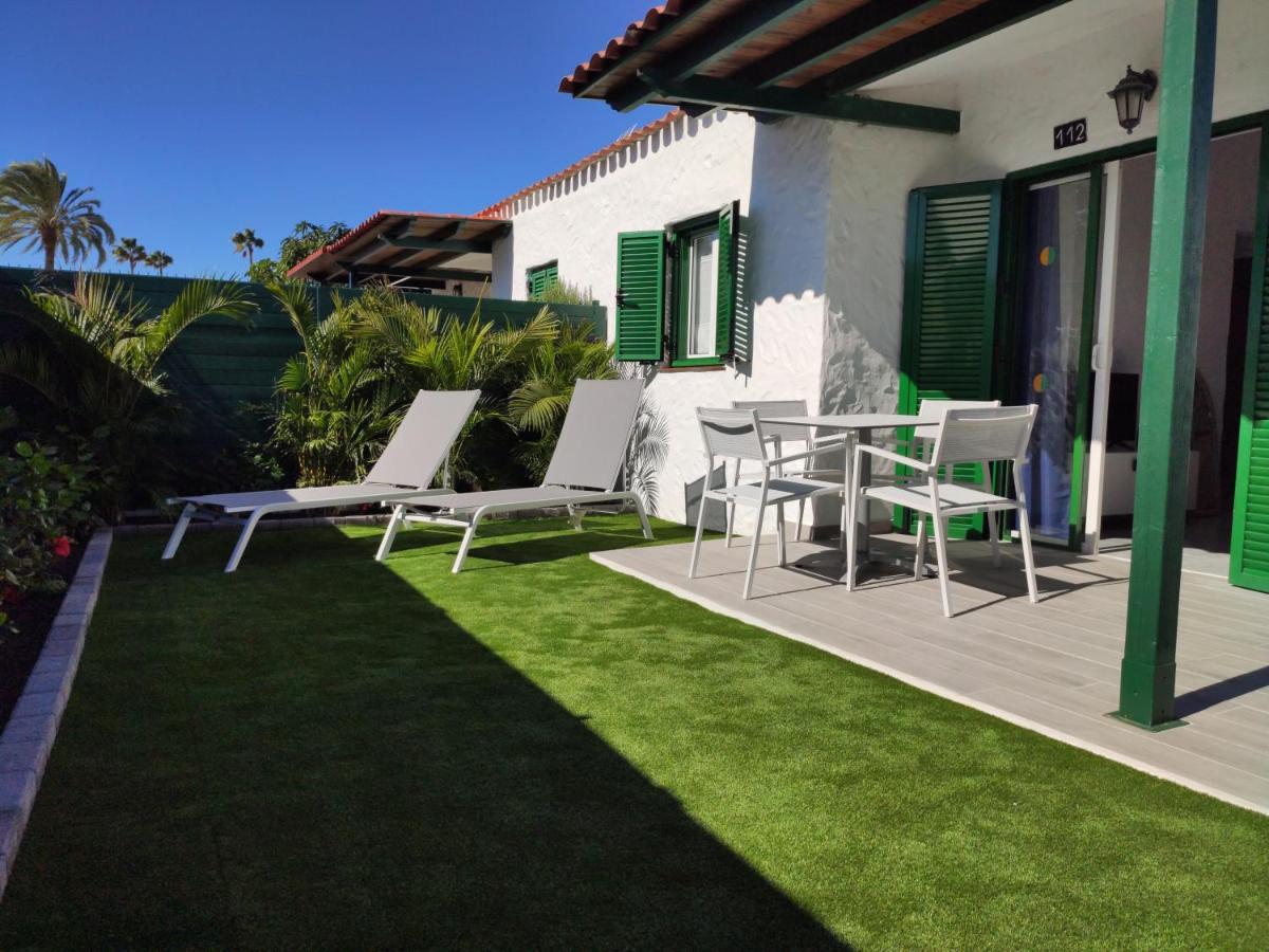 Private Bungalow A 200 Meters To Yumbo Center Maspalomas  Bagian luar foto