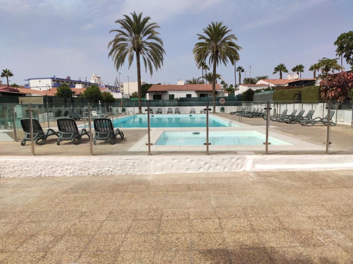 Private Bungalow A 200 Meters To Yumbo Center Maspalomas  Bagian luar foto