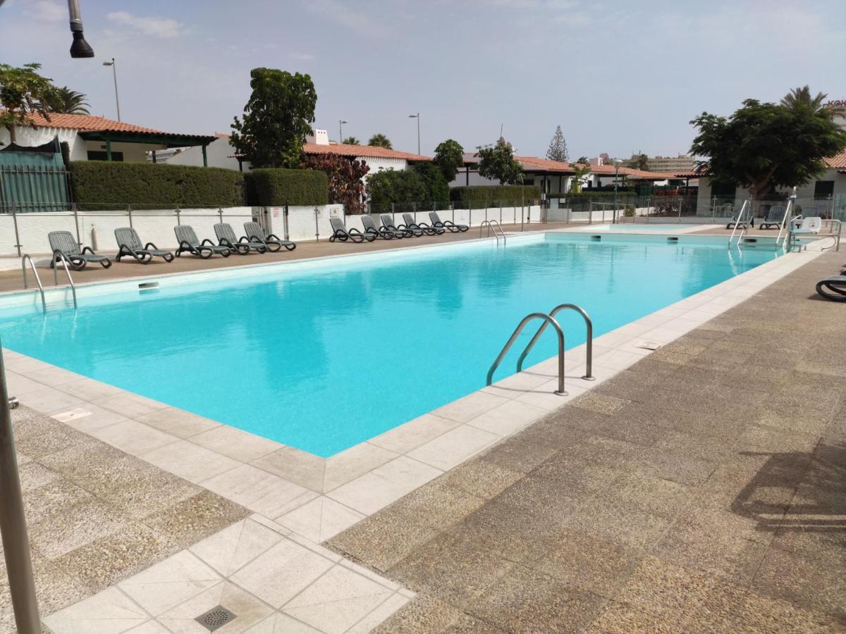 Private Bungalow A 200 Meters To Yumbo Center Maspalomas  Bagian luar foto